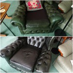 total refurb of leather chair