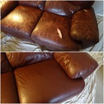 repair tear on leather sofa